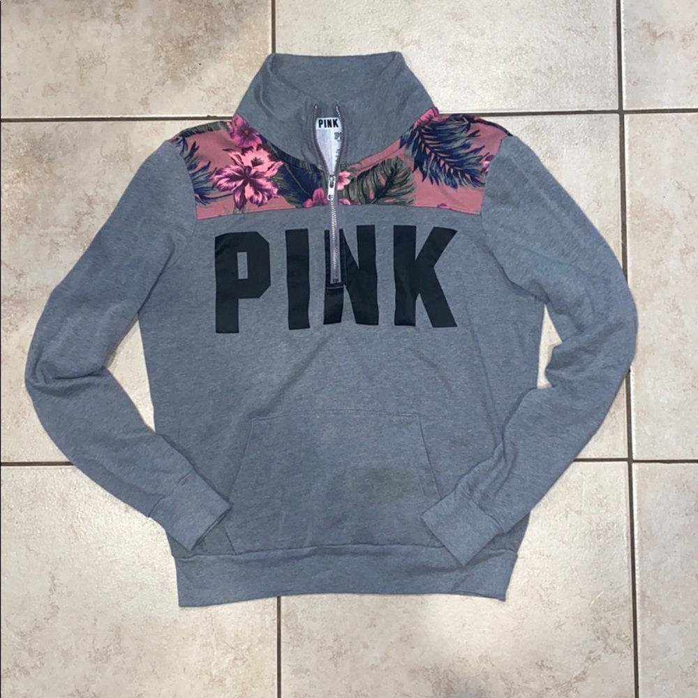 VS/PINK HALF ZIP HOODIE